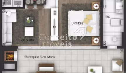Edifício Studio 359 - Centro - Apartamento Studio