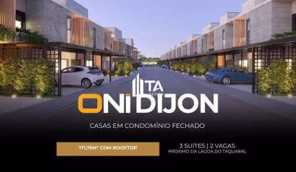 ONI DJON - Lançamento Casas em Condomínio 171,75m², Parque Alto Taquaral, Campinas