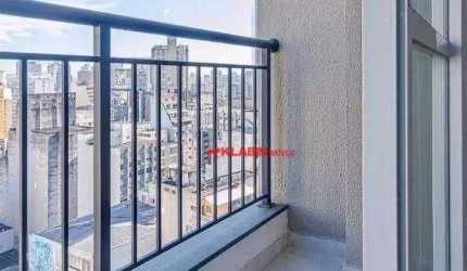 Studio novo com divisória(quarto e sala) 28m²  terraço, Px.Metrô -Hospitais-Faculdade