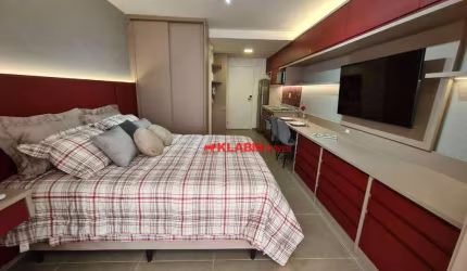 ** Lindo Studio com 28m² de Área Privativa - Excelente Localização na Vila Mariana à 300m do Metrô Ana Rosa - Lazer no Rooftop **