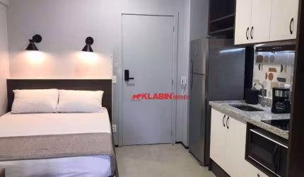 ** Studio com 22m² Mobiliado com Excelente Localização à 150m do Metrô Chácara Klabin - Empreendimento com Lazer **