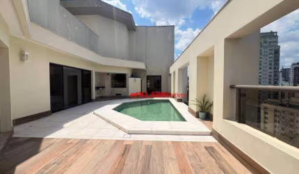 # LINDA COBERTURA, 485 M2, PARA VENDA OU LOCAÇÃO.  ALTÍSSIMO PADRÃO.