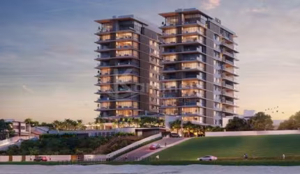 Apartamento com 4 suítes à venda em Piçarras, pé na areia de alto padrão com 211m²