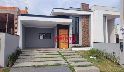 LINDA CASA TÉRREA EM COND. FECH. 3DOR. 1ST-2VGS