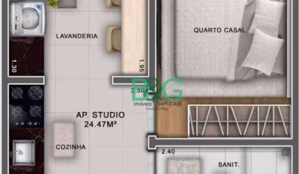 Studio à venda, 24 m² por R$ 185.000,00 - Vila Oratório - São Paulo/SP