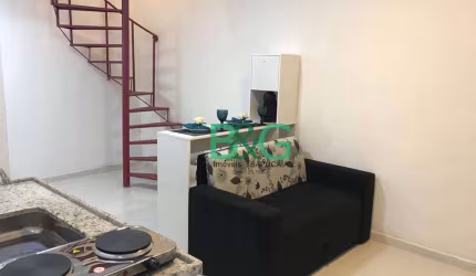 Studio com 1 dormitório para alugar, 35 m² por R$ 2.232,00/mês - Vila Dom Pedro I - São Paulo/SP