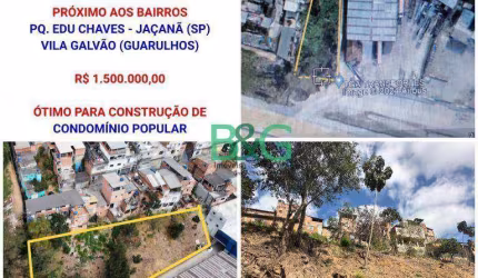 Terreno à venda, 1457 m² por R$ 1.500.000,00 - Parque Edu Chaves - São Paulo/SP