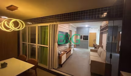 Apartamento com 1 dormitório para alugar, 55 m² por R$ 7.820,00/mês - Vila Regente Feijó - São Paulo/SP