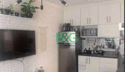 Apartamento com 1 dormitório para alugar, 32 m² por R$ 1.694,00/mês - Vila Nivi - São Paulo/SP