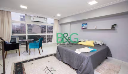 Apartamento com 1 dormitório para alugar, 37 m² por R$ 2.420,00/mês - República - São Paulo/SP