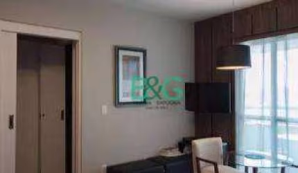 Apartamento com 1 dormitório à venda, 46 m² por R$ 669.000 - Brooklin Paulista - São Paulo/SP