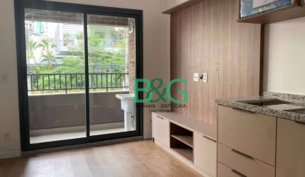 Apartamento com 1 dormitório para alugar, 30 m² por R$ 4.254/mês - Moema - São Paulo/SP