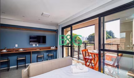 Studio com 1 dormitório, 32 m² - venda por R$ 425.000,00 ou aluguel por R$ 4.250,00/mês - Pinheiros - São Paulo/SP
