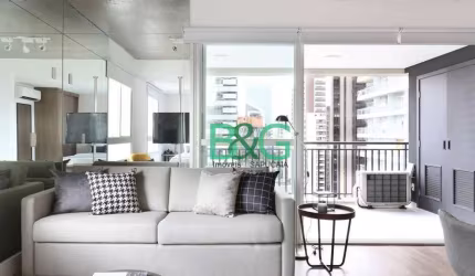 Apartamento com 1 dormitório para alugar, 63 m² por R$ 6.335/mês - Berrini - São Paulo/SP