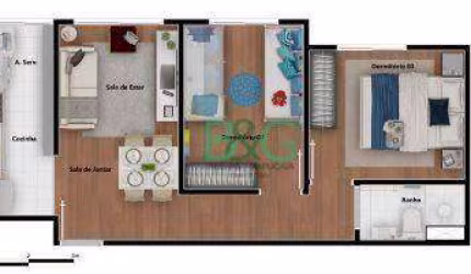 Apartamento com 2 dormitórios à venda, 43 m² por R$ 275.000 - Vila Andrade - São Paulo/SP
