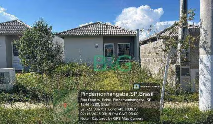 Casa com 2 dormitórios à venda, 44 m² por R$ 118.537 - Feital - Pindamonhangaba/SP