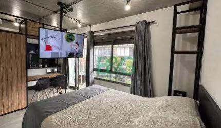 Apartamento Duplex com 1 dormitório para alugar, 30 m² por R$ 4.714/mês - Alto de Pinheiros - São Paulo/SP