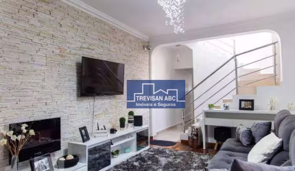 Sobrado com 3 dormitórios à venda, 125 m²- Parque João Ramalho - Santo André/SP