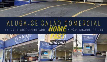Salão para alugar, 331 m² por R$ 17.000,00/mês - Vila Galvão - Guarulhos/SP
