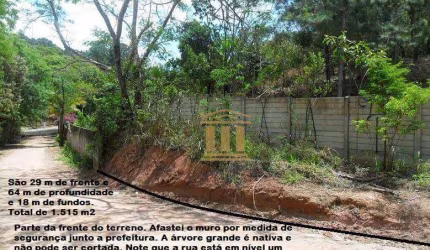Terreno à venda, 1515 m² por R$ 250.000,00 - Jardim Estância Brasil - Atibaia/SP
