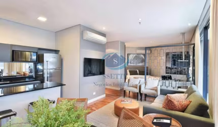 Apartamento com 1 dormitório para alugar, 65 m² por R$ 12.010,00/mês - Vila Olímpia - São Paulo/SP
