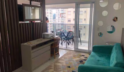 Apartamento com 1 dormitório à venda, 50 m² por R$ 750.000,00 - Brooklin - São Paulo/SP