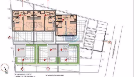 Terreno em aclive com 411m² em aclive,projeto pronto para construção de 6 casas,excelente localização,ótimo para investidor,aceita proposta.