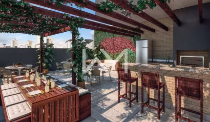 Studio à venda no VIA MONTEIRO com 36m² com sacada, vaga de garagem e lazer completo, Macedo, Guaru