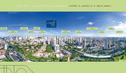 Chegou o Every Day! O lançamento que vai transformar sua forma de viver! Studios e apartamentos de 27m² a 75m² Lazer completo