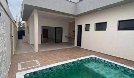 Casa com 3 dorms sendo 1 suíte master 2 suítes gêmeas com área gourmet e piscina à venda,  por R$ 960.000 - Condomínio Terras do Vale