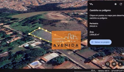 Área com 2835m² à Venda no São Domingos em Paulínia