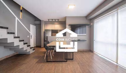 Apartamento Duplex com 1 dormitório, 89 m² - venda por R$ 1.780.000,00 ou aluguel por R$ 8.835,00 - Brooklin - São Paulo/SP