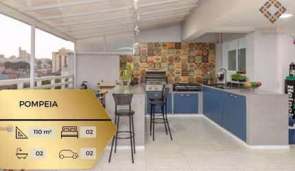 Apartamento Garden com 2 dormitórios à venda, 110 m² por R$ 1.250.000,00 - Pompeia - São Paulo/SP
