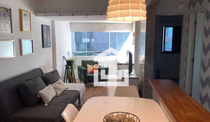 Apartamento à venda com 60 m², 2 dormitórios (1 suíte), 2 banheiros e 2 vagas de garagem. Localizado em Moema.