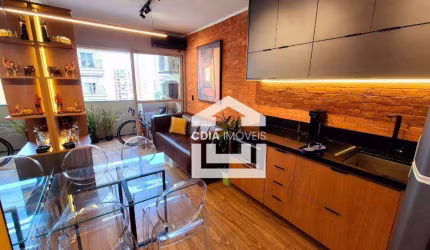 Flat com 1 dormitório à venda, 33 m² por R$ 800.000 - Moema - São Paulo/SP