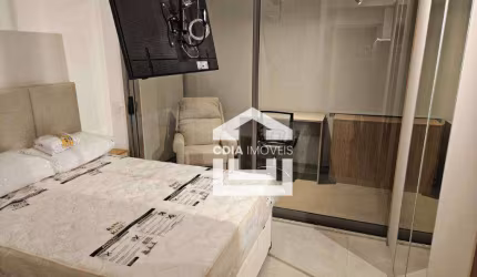 Studio para locação com 1 dormitório e 1 banheiro. Localizado em Pinheiros.