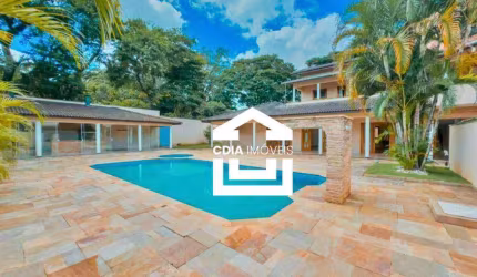 Casa com 4 dormitórios, 670 m² - venda por R$ 3.250.000 ou aluguel por R$ 20.000/mês - Granja Viana - Jardim Passargada C - Cotia/SP