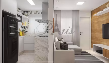 Sobrado com 2 dormitórios à venda, 58 m² por R$ 350.000,00 - Vila Valparaíso - Santo André/SP