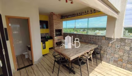 Cobertura no bairro Jardim Botânico com quatro quartos e área gourmet.