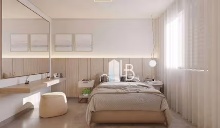 Apartamento no bairro Tibery com uma suíte máster com closet,