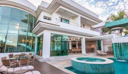 Casa alto padrão no condomínio Gênova com quatro suítes e área gourmet completa.
