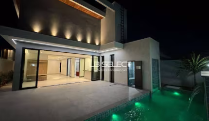 Casa no Condomínio Splendido com três suítes, escritório com lavabo e área gourmet completa.