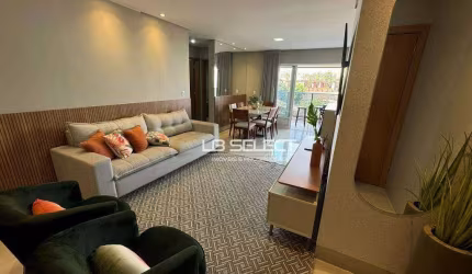 Apartamento no bairro Tibery com três quartos, suíte e sacada.