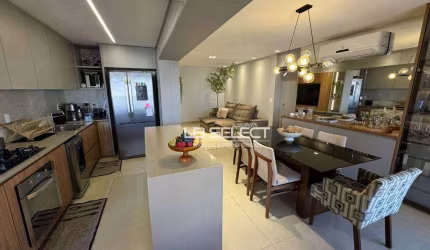 Apartamento no bairro Santa Mônica com três, suíte e varanda goutmet integrada.