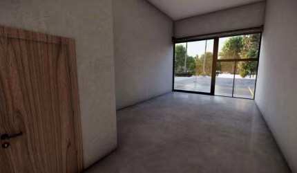 Sala comercial no bairro Santa Monica com banheiro e vaga de garagem.