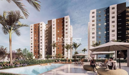 Apartamento no bairro Grand Villle com dois quartos, suíte e varanda gourmet.