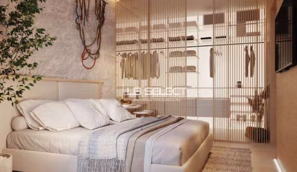 Apartamento com três quartos, uma suíte e duas semi suítes e varanda gourmet.
