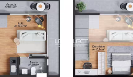 Studio duplex no bairro Tibery.