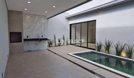 Casa no Condomínio Terras Alpha com três suítes e varanda gourmet completa.