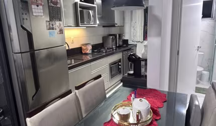 Apartamento semi mobiliado em Condominio Fechado no Rio Pequeno-Camboriú